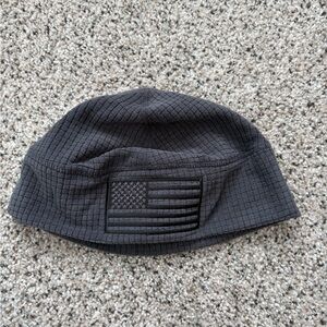 Beanie with American Flag Patch